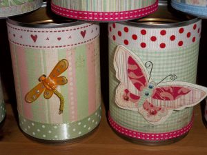 diy wedding tin vases