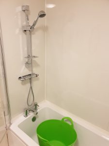 testing the shower performance