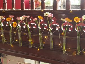 flowers in a tube